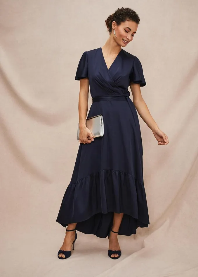 Phase Eight Dresses Nancie Eclipse Hem Dress Navy 8211 Women