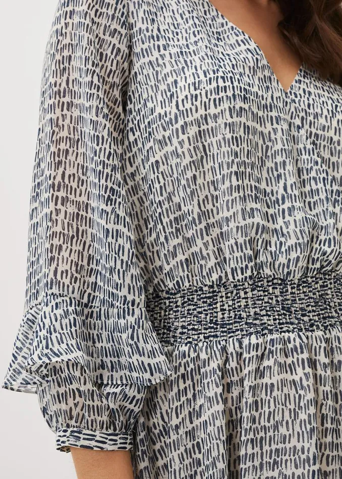Phase Eight Dresses Paige Abstract Print Dress Navyivory 8211 Women
