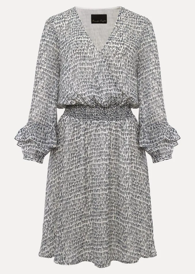 Phase Eight Dresses Paige Abstract Print Dress Navyivory 8211 Women