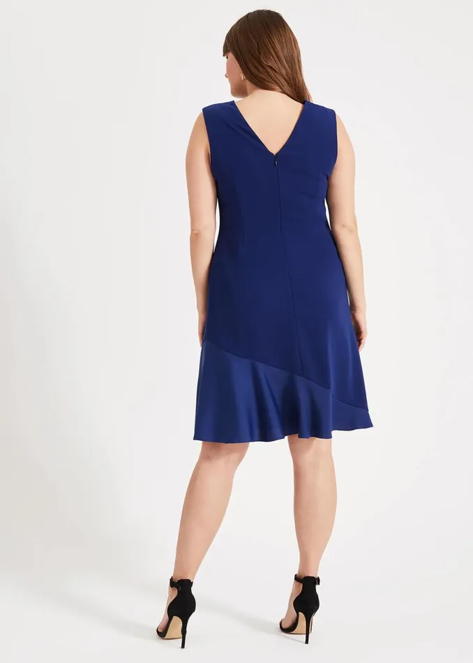 Phase Eight Dresses Paige Drape Dress Blue 8211 Women