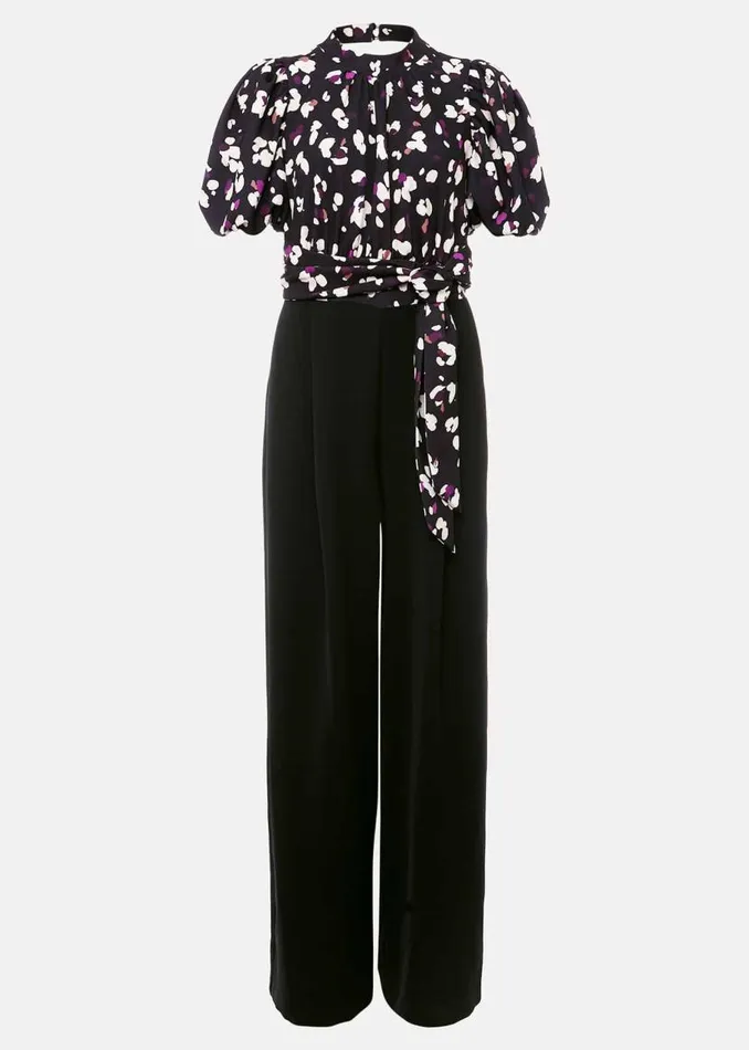 Phase Eight Dresses Paulina Puff Sleeve Animal Jumpsuit Blackmulti 8211 Women Phase Eight Dresses Paulina Puff Sleeve Animal Jumpsuit Blackmulti 8211 Women