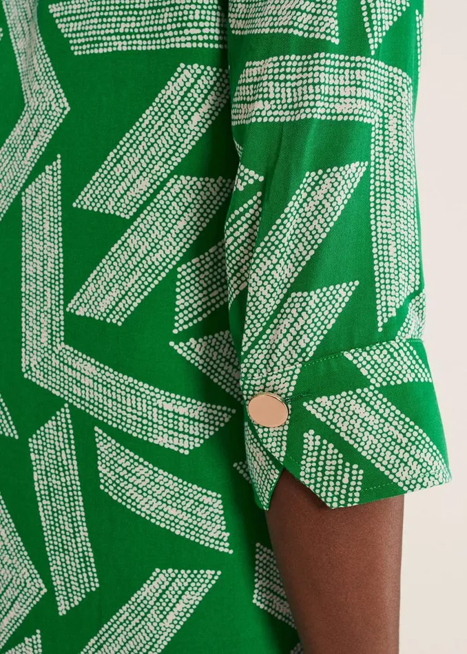 Phase Eight Dresses Penele Abstract Mini Dress Green 8211 Women
