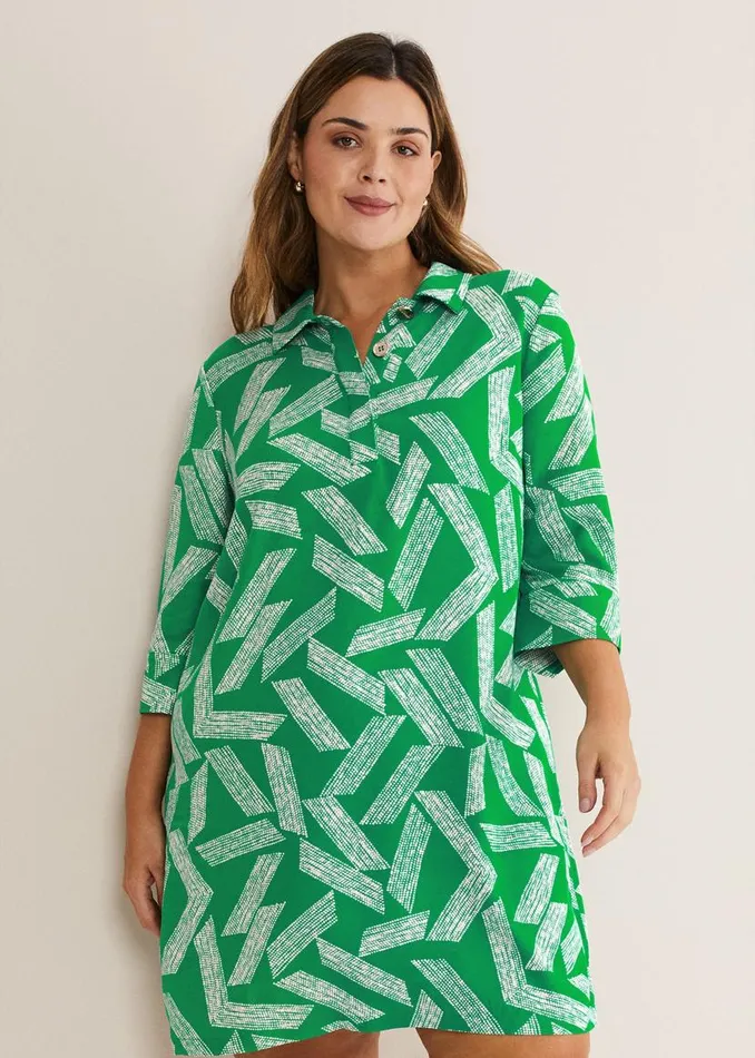Phase Eight Dresses Penele Abstract Mini Dress Green 8211 Women