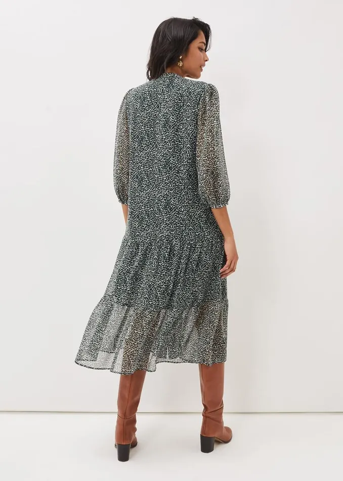 Phase Eight Dresses Penele Ditsy Print Chiffon Midi Dress Greenivory 8211 Women Phase Eight Dresses Penele Ditsy Print Chiffon Midi Dress Greenivory 8211 Women