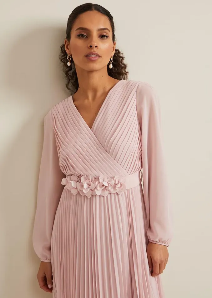 Phase Eight Dresses Petite Alecia Pleated Maxi Dress Antique Rose 8211 Women Phase Eight Dresses Petite Alecia Pleated Maxi Dress Antique Rose 8211 Women