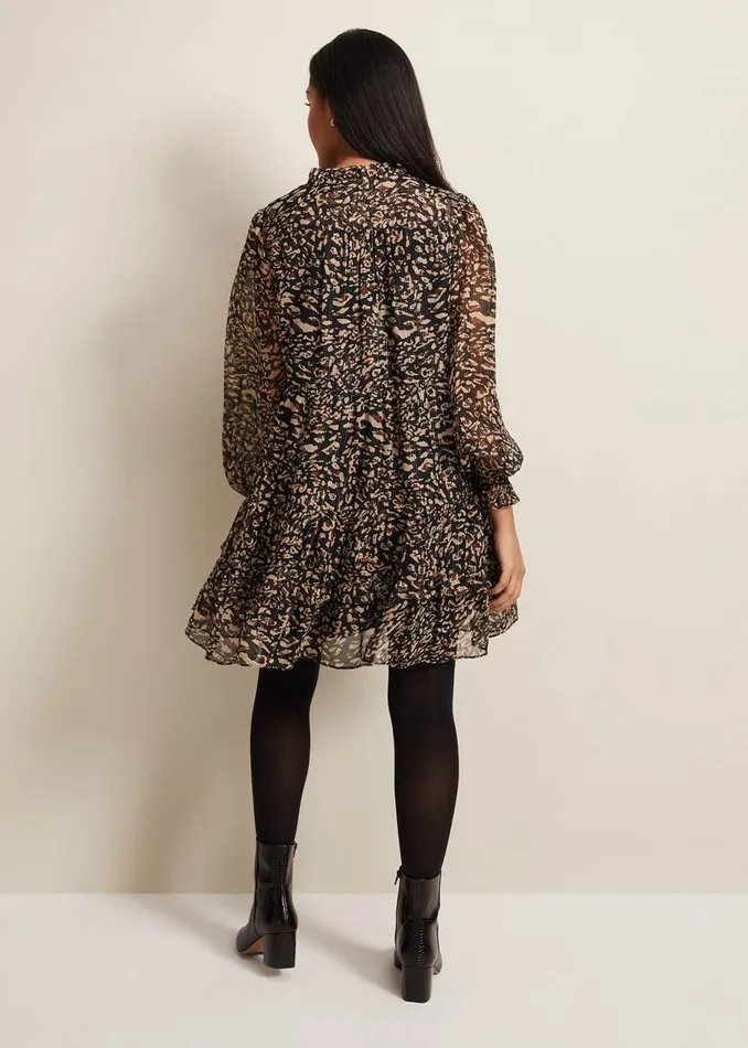 Phase Eight Dresses Petite Shreya Leopard Swing Dress Neutral 8211 Women