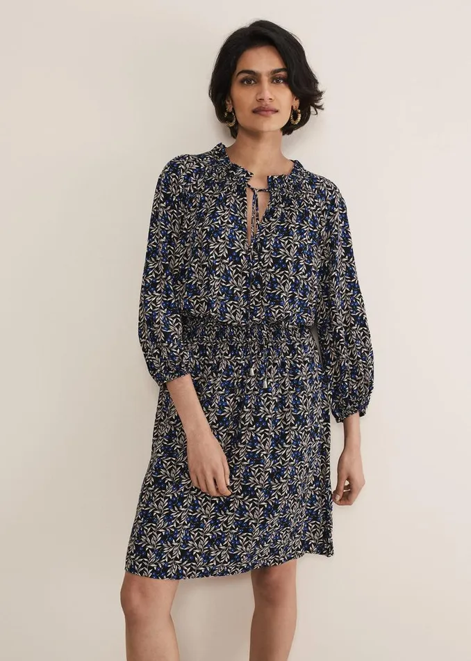 Phase Eight Dresses Phillipa Floral Swing Dress Navy 8211 Women