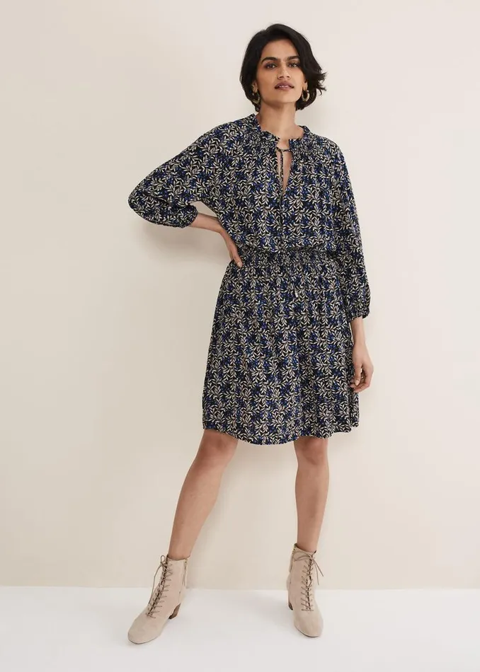 Phase Eight Dresses Phillipa Floral Swing Dress Navy 8211 Women