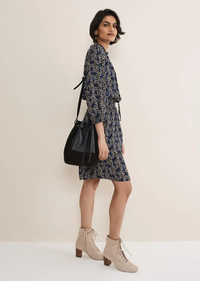 Phase Eight Dresses Phillipa Floral Swing Dress Navy 8211 Women