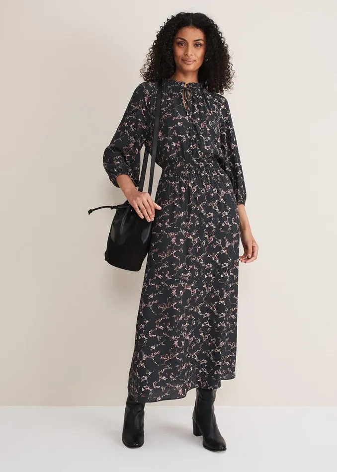 Phase Eight Dresses Phillipa Marble Print Midaxi Dress Carbonmulti 8211 Women