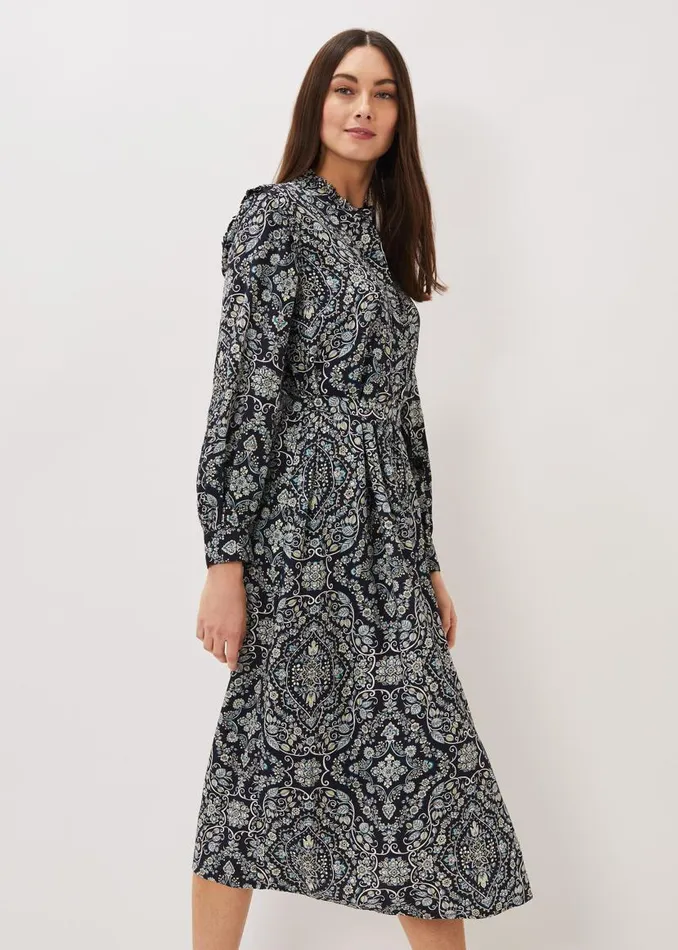 Phase Eight Dresses Polly Paisley Print Midi Dress Multicoloured 8211 Women