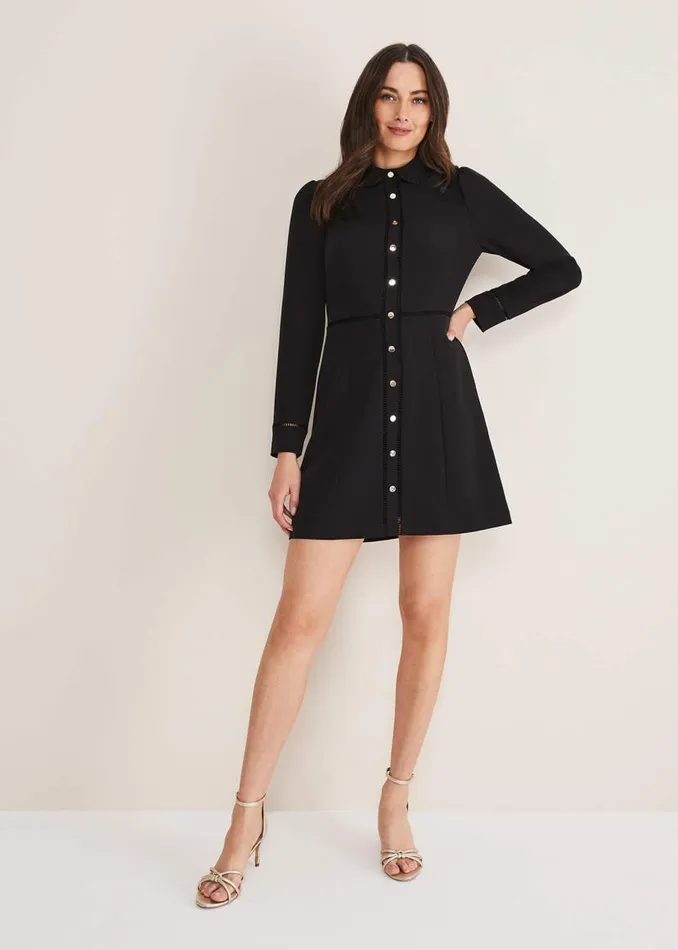 Phase Eight Dresses Rosa Tailored Dress Black 8211 Women