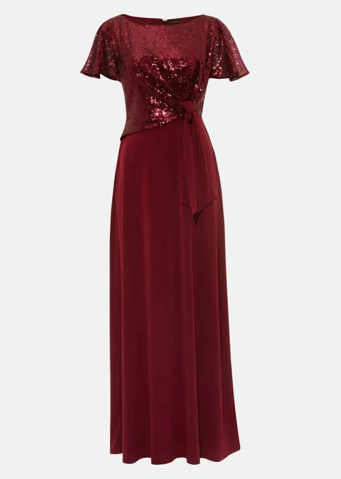 Phase Eight Dresses Rumi Knot Front Maxi Dress Lipstick 8211 Women