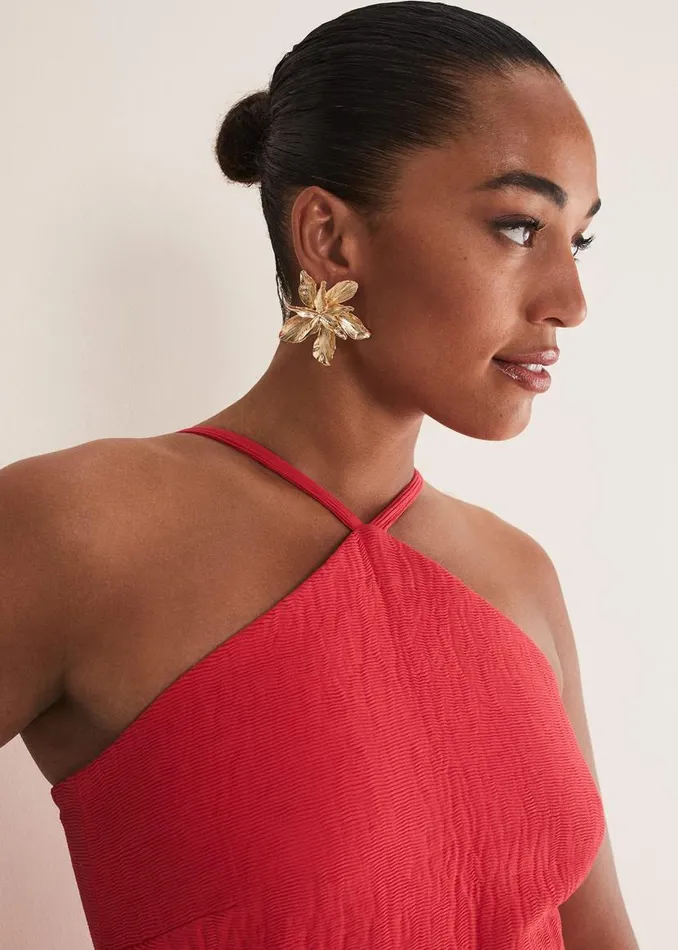 Phase Eight Dresses Sherani Bodycon Midi Dress Red 8211 Women