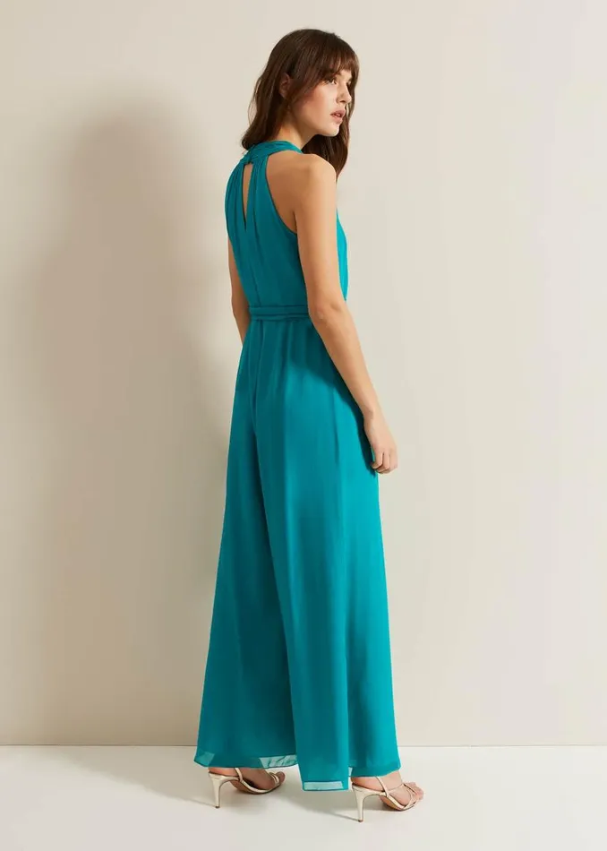 Phase Eight Dresses Susanna Silk Jumpsuit Green 8211 Women