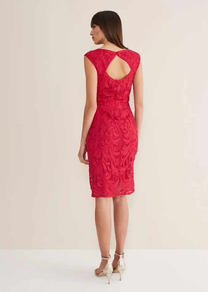 Phase Eight Dresses Tania Tapework Mini Dress Raspberry 8211 Women
