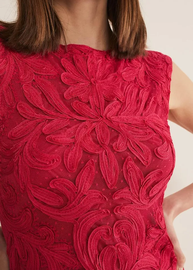 Phase Eight Dresses Tania Tapework Mini Dress Raspberry 8211 Women