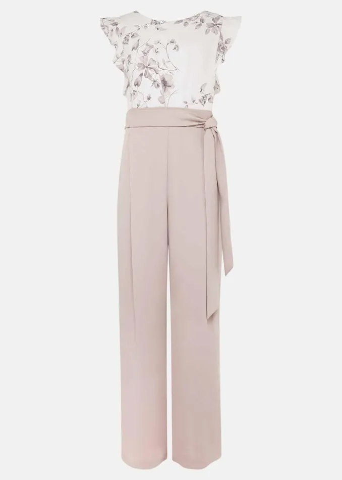 Phase Eight Dresses Victoriana Printed Jumpsuit Ivorytaupe 8211 Women