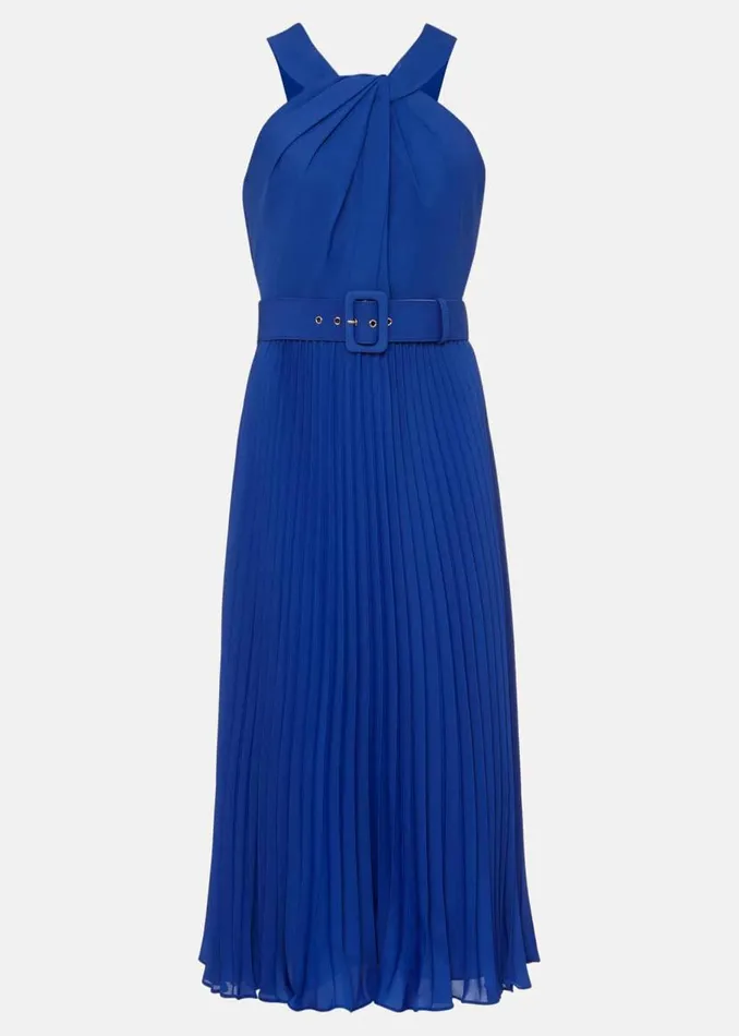 Phase Eight Dresses Yas Blue Halterneck Midi Dress Azure Blue 8211 Women