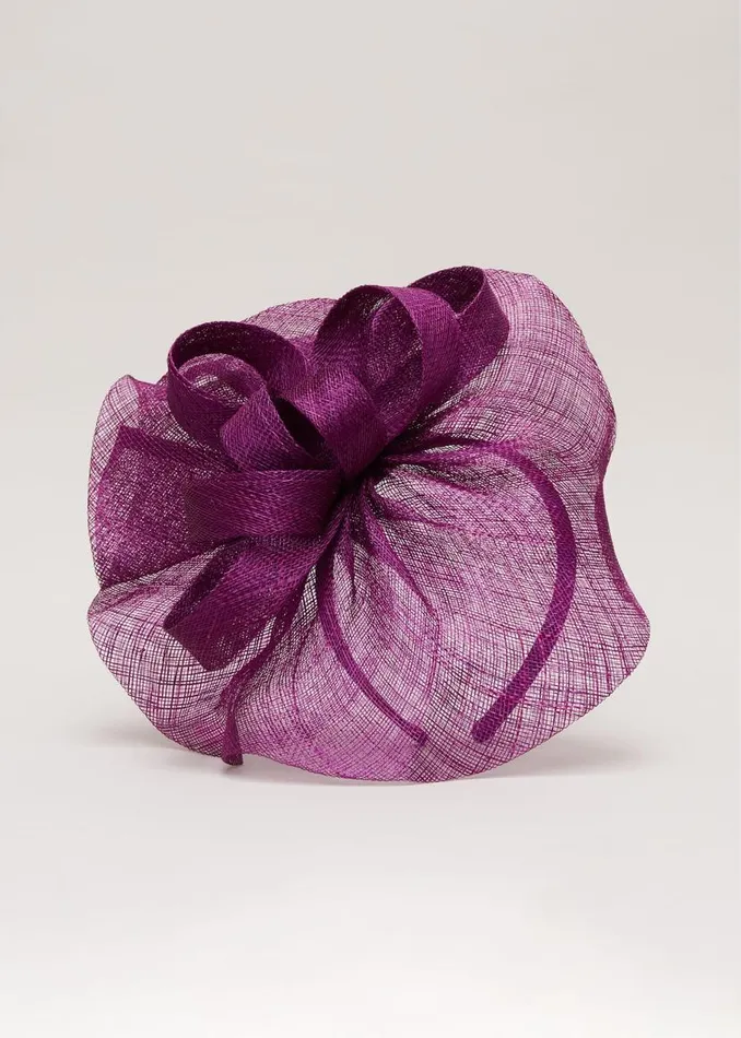 Phase Eight Fascinators and Hats Freeform Bow Disc Fascinator Purple 8211 Women Phase Eight Fascinators and Hats Freeform Bow Disc Fascinator Purple 8211 Women