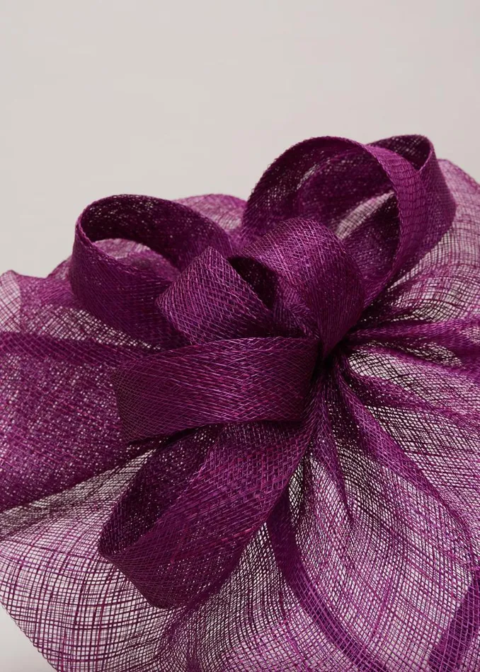 Phase Eight Fascinators and Hats Freeform Bow Disc Fascinator Purple 8211 Women Phase Eight Fascinators and Hats Freeform Bow Disc Fascinator Purple 8211 Women