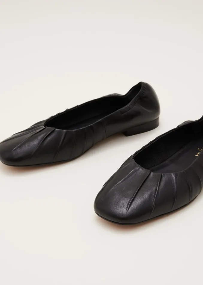 Phase Eight Flats Elasticated Pump Black 8211 Women