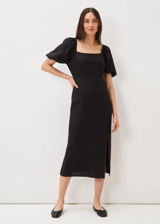 Phase Eight Flats Elasticated Pump Black 8211 Women