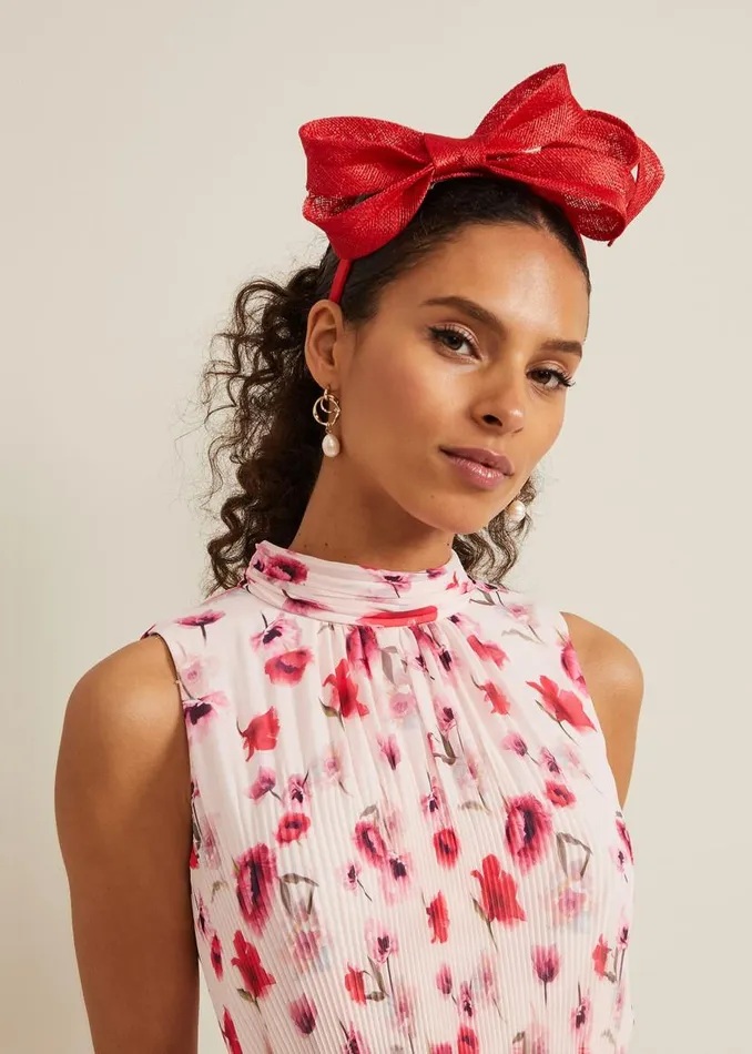 Phase Eight Headbands Bow Twist Headband Vermillion 8211 Women