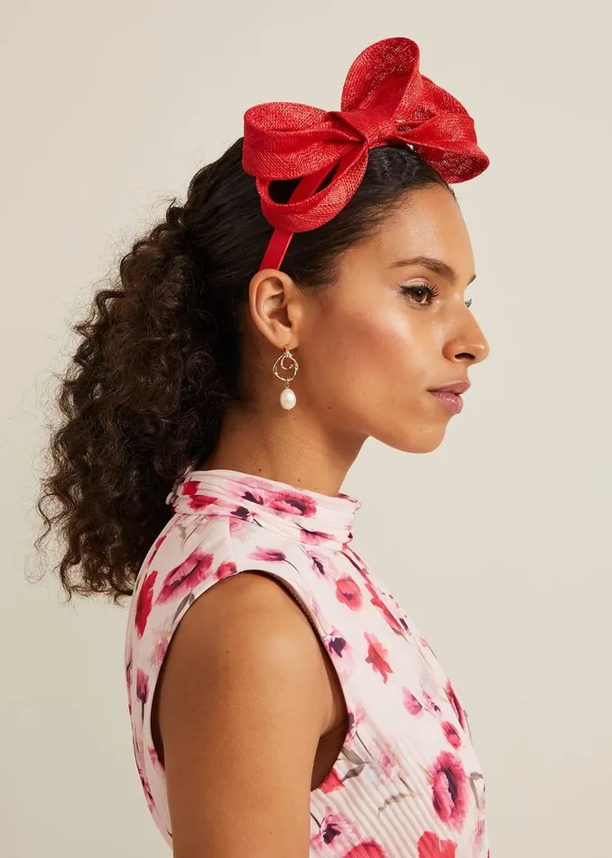 Phase Eight Headbands Bow Twist Headband Vermillion 8211 Women