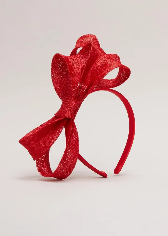 Phase Eight Headbands Bow Twist Headband Vermillion 8211 Women