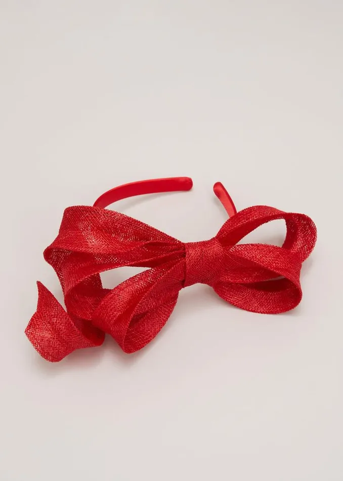 Phase Eight Headbands Bow Twist Headband Vermillion 8211 Women