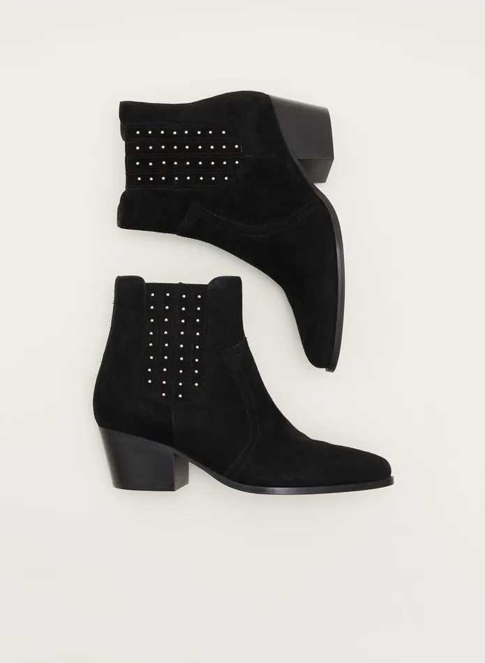 Phase Eight Heels Cowboy Ankle Boot Black 8211 Women