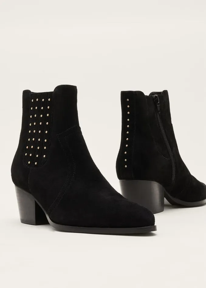 Phase Eight Heels Cowboy Ankle Boot Black 8211 Women