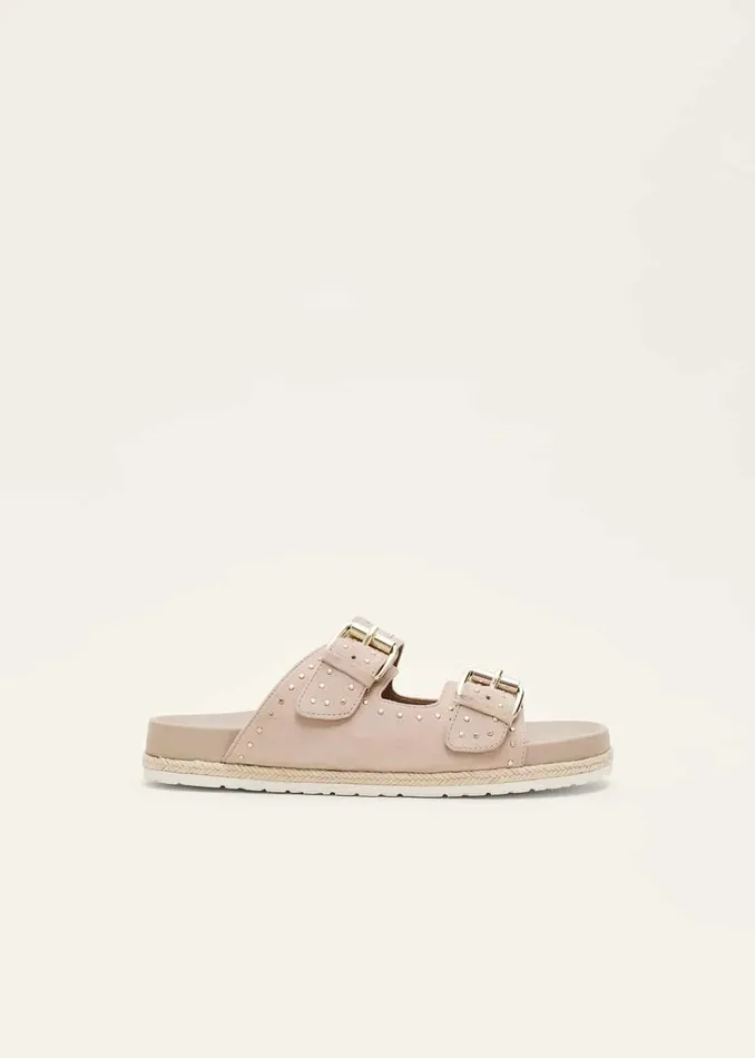 Phase Eight Heels Double Buckle Sandal Neutral 8211 Women