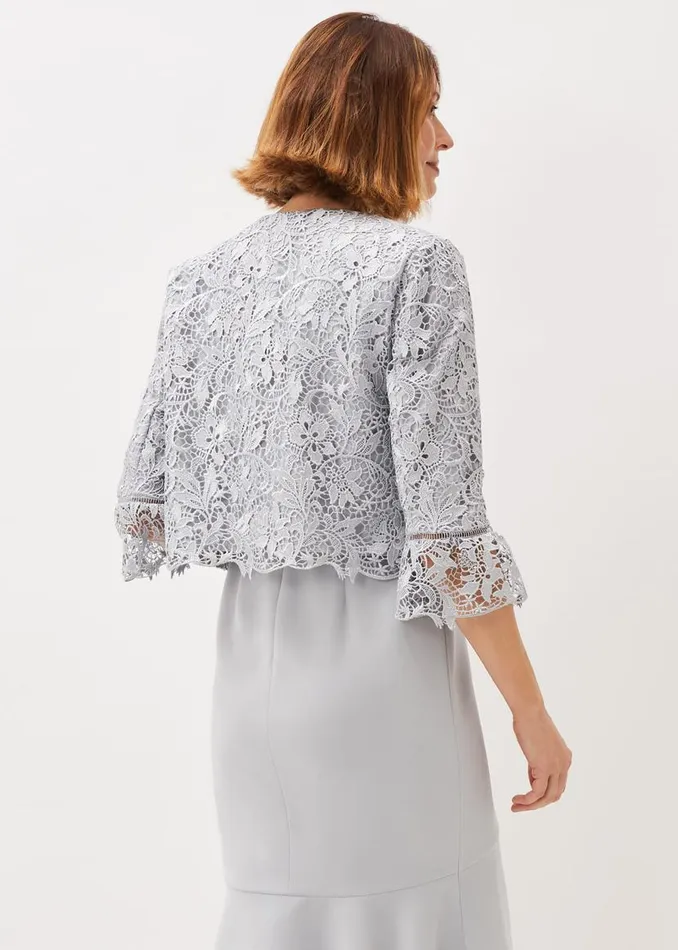 Phase Eight Jackets Alisha Lace Jacket Mineral 8211 Women