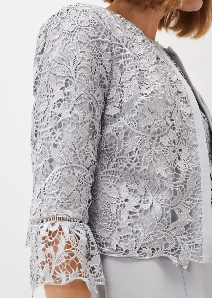 Phase Eight Jackets Alisha Lace Jacket Mineral 8211 Women