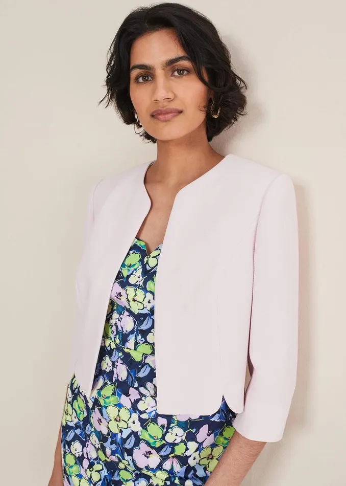 Phase Eight Jackets Cara Textured Jacket Misty Mauve 8211 Women