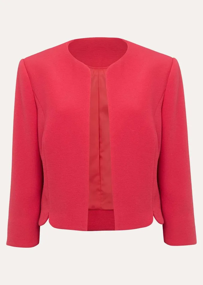 Phase Eight Jackets Cara Textured Jacket Raspberry 8211 Women
