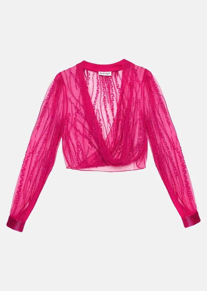 Phase Eight Jackets Lila Beaded Cover Up Fuchsia 8211 Women