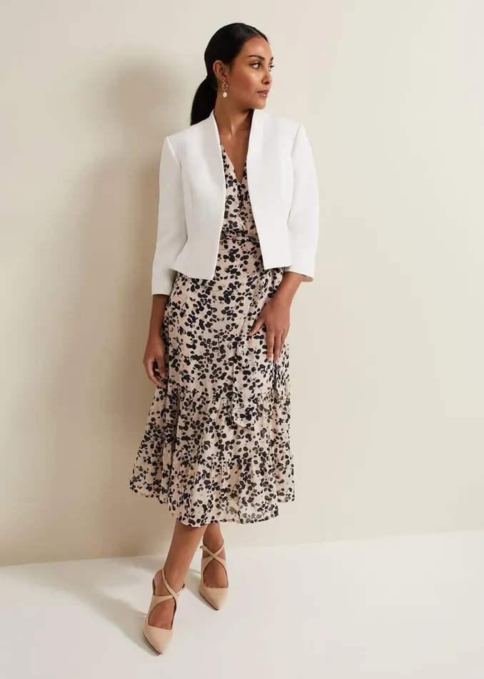 Phase Eight Jackets Petite Daisy Jacket Ivory 8211 Women