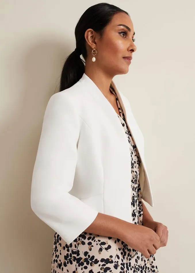 Phase Eight Jackets Petite Daisy Jacket Ivory 8211 Women