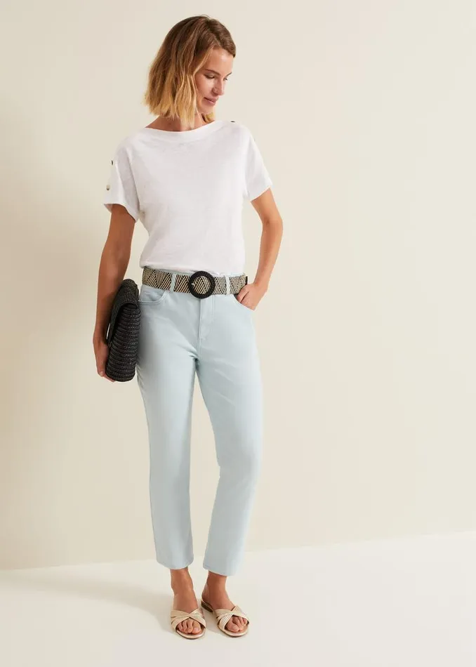 Phase Eight Jeans Lindsey Cropped Straight Leg Jeans Blue 8211 Women
