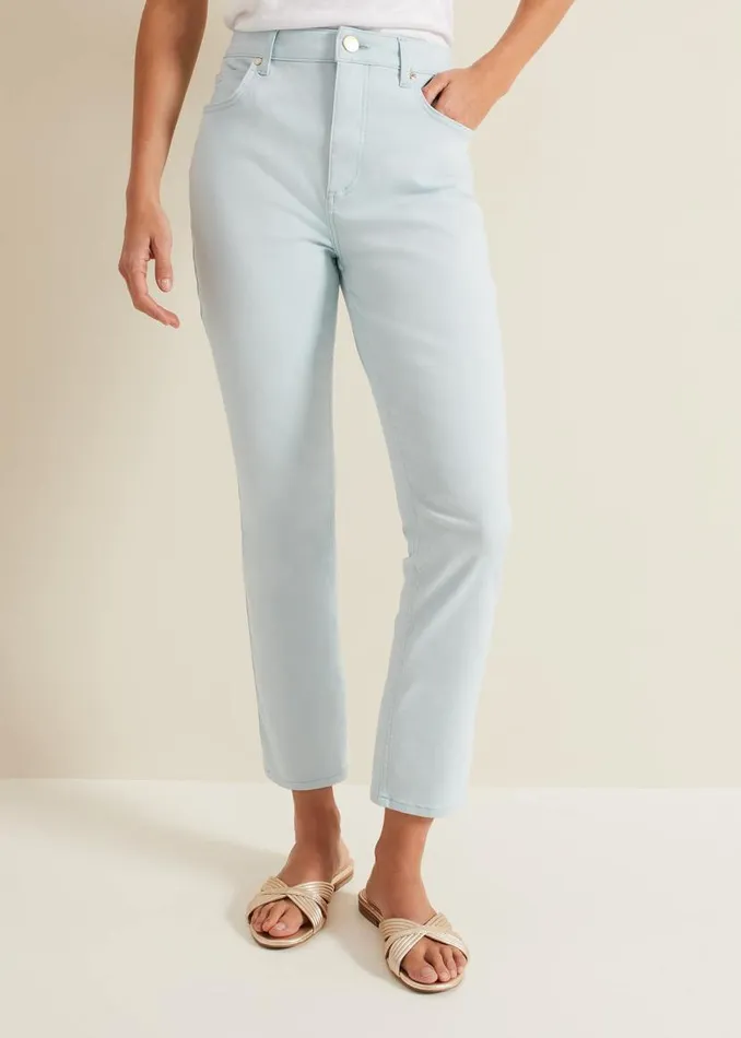 Phase Eight Jeans Lindsey Cropped Straight Leg Jeans Blue 8211 Women