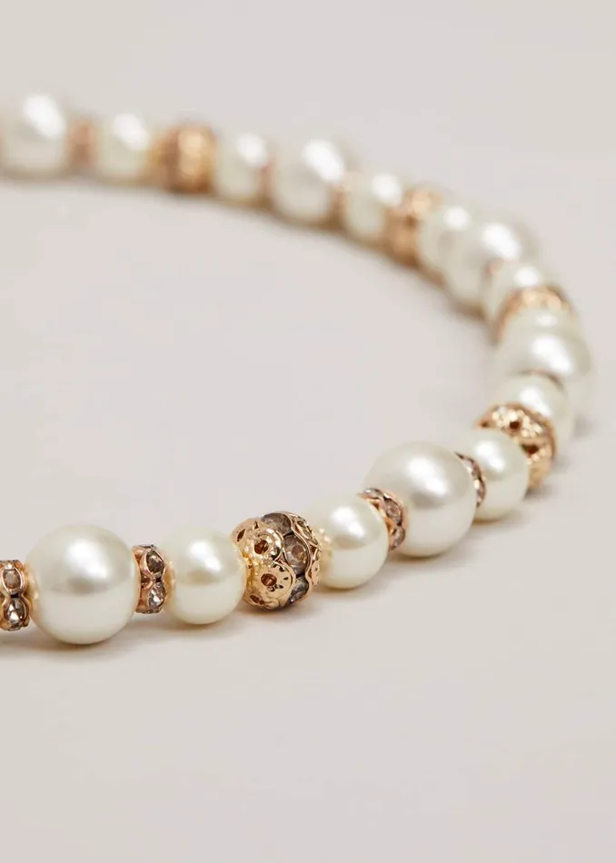 Phase Eight Jewellery Bead And Pearl Necklace Ivory 8211 Women