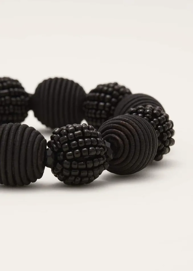 Phase Eight Jewellery Beaded Bracelet Black 8211 Women