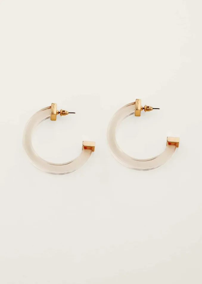 Phase Eight Jewellery Clear Hoop Earring Clear 8211 Women