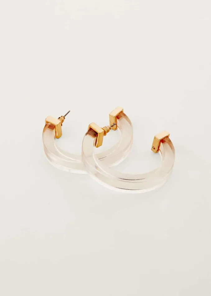 Phase Eight Jewellery Clear Hoop Earring Clear 8211 Women