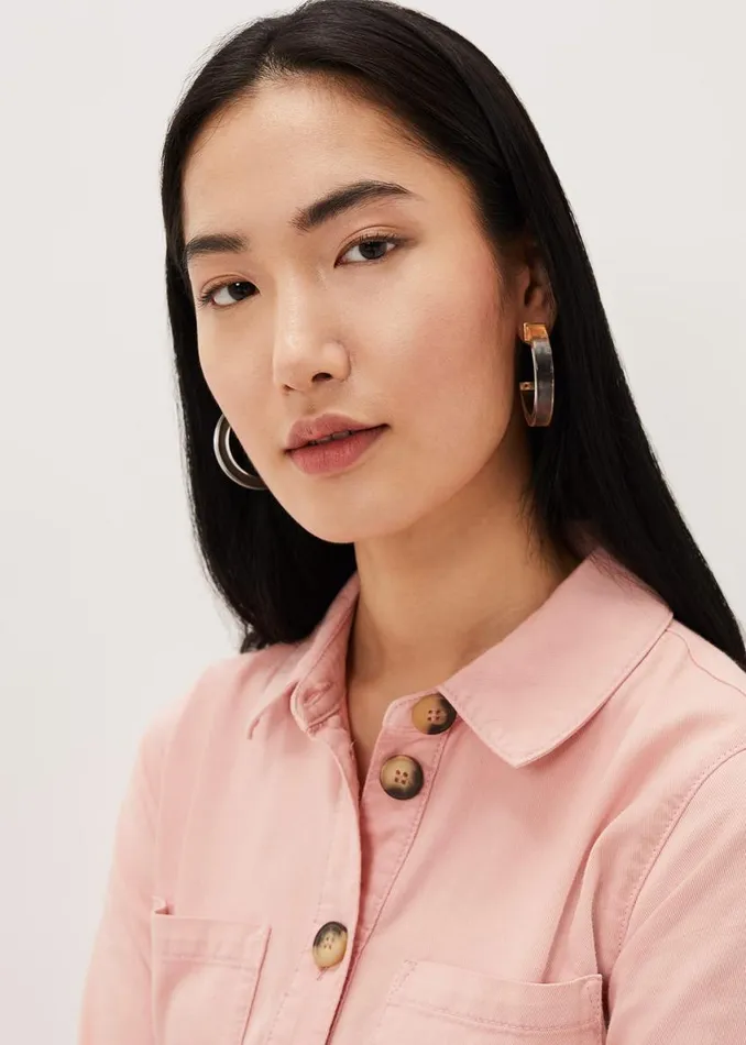 Phase Eight Jewellery Clear Hoop Earring Clear 8211 Women