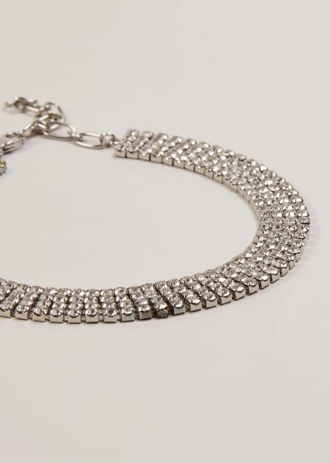 Phase Eight Jewellery Sparkly Choker Necklace Silver 8211 Women