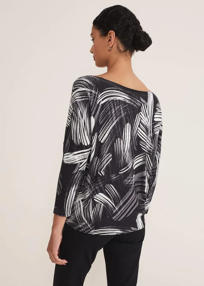 Phase Eight Knitwear Adara Linear Zip Neck Print Jumper Blackmulti 8211 Women Phase Eight Knitwear Adara Linear Zip Neck Print Jumper Blackmulti 8211 Women